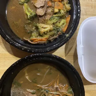 Broccoli Beef, Mongolian Beef