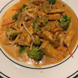 Peanut curry with tofu