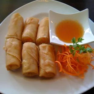 spring rolls (veggie only)