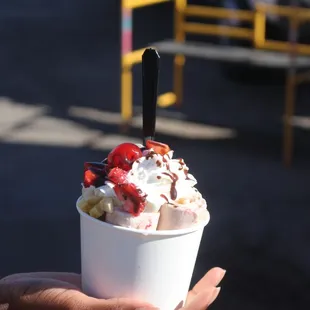 Perfect banana split