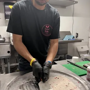 More scraping to create rolls