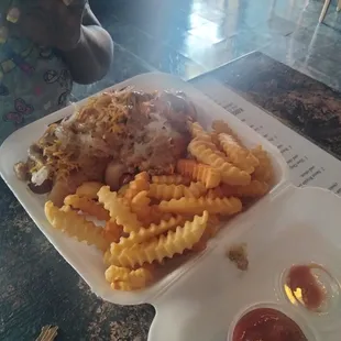 Enjoying a loaded dog...