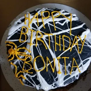 a birthday cake in a box