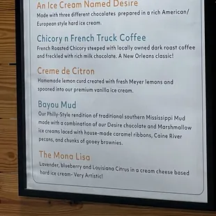A few of the flavors.