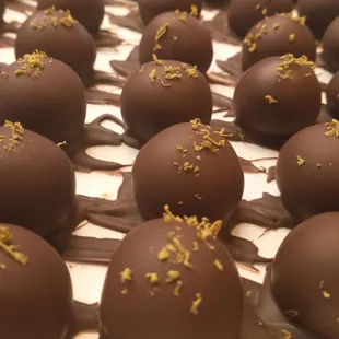 Jalapeno Lime Chocolate Truffles before they are &quot;Dressed&quot; and on display.