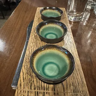 Blanco tequila flight
