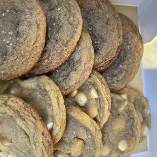 Spiced Chai and White Chocolate Macadamia cookies