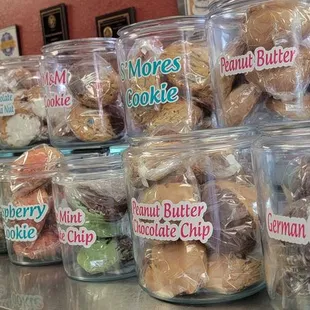 Big cookies! So many flavors