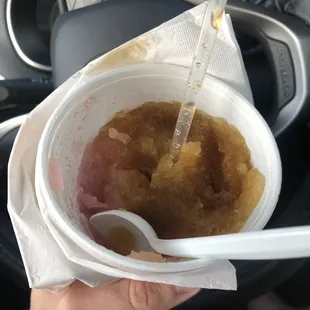 Small half iced tea half pink lemonade