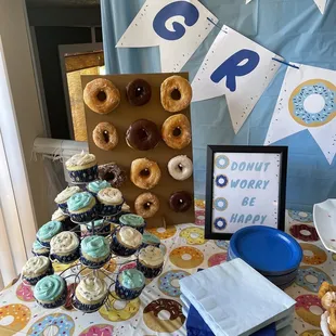 Donut Grow Up 1st Birthday Party, with the Sweet Shop donuts!