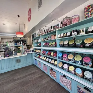 a variety of sweets on display