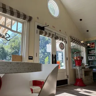 Entrance from the inside.