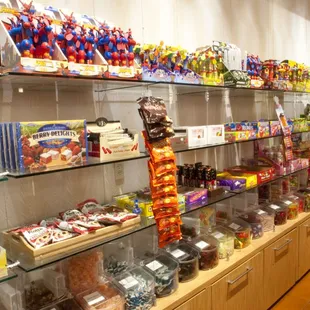 The candy wall at Sweet Shoppe.