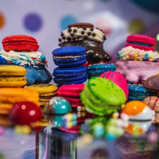 Macarons, Chocolates, Sweetness paradise in one pic