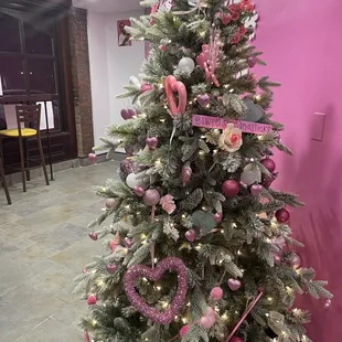 a decorated christmas tree