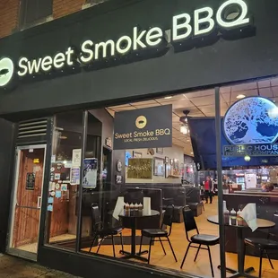 Outside Entrance and seating