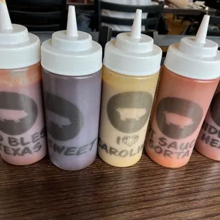 Love the variety of sauces!