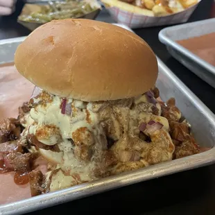 Alabama Chopped Brisket Sandwich!!
