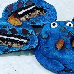 Cookie monster- 1/2 pound stuffed with oreo and chocolate chip cookie