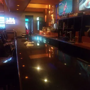 Sitting at the bar waiting for my carryout.