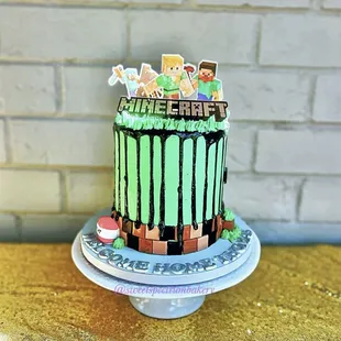 a minecraft birthday cake