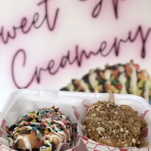 Hand dipped Ice cream bars ice cream shop