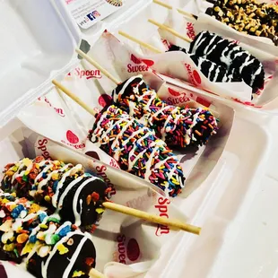 Frozen Dipped bananas choco bananos