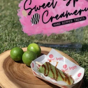 Vegan ice cream option fresh cucumber lime