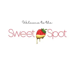 a picture of a strawberry with the words welcome to the sweet spot