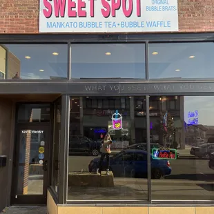 the front of the store