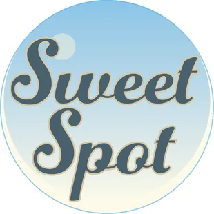 a blue circle with the words sweet spot