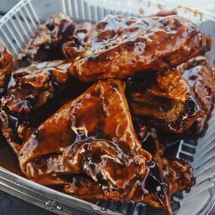 4 orders of chicken wings baby.