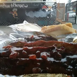 bbq ribs, food, ribs