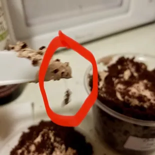 Hair in the cake in circle