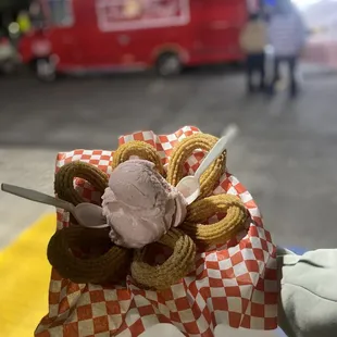 Churro ice cream