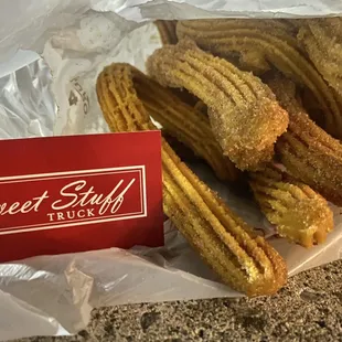 10 piece Churros for $10.