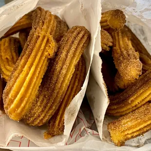 2 - 10 pack of churros. $20 total.