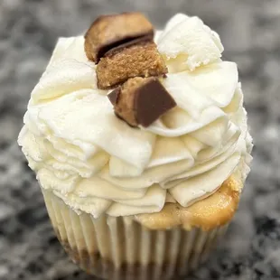 Peanut butter cheesecake My son Kaleb loved this!! He kept saying yummy cupcake in the belly!! :D