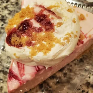 Raspberry Key Lime Pie