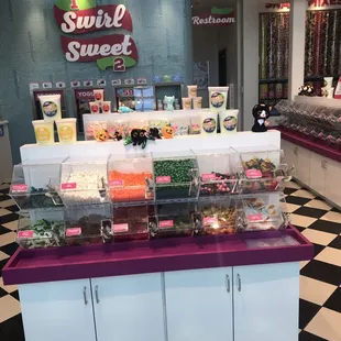 a display of candy and sweets