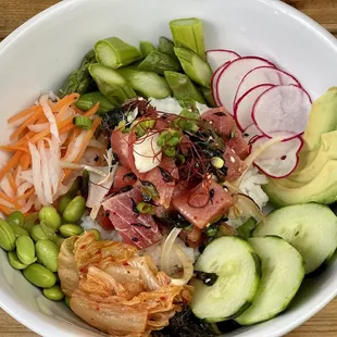 Tuna poke bowl (traditional shoyu sauce)