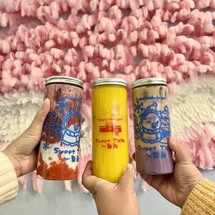 unicorns dream, mango, &amp; taro milk tea