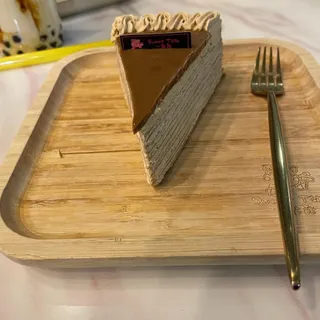 Coffee crepe cake
