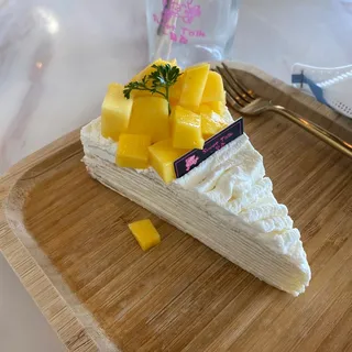 Mango crepe cake