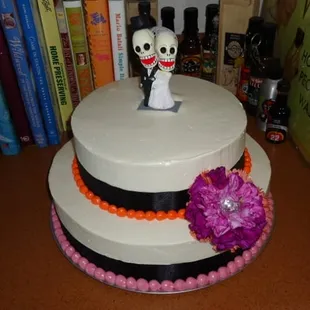 The wedding cake... the dress (next picture) was the inspiration