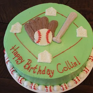 Baseball Birthday Cake