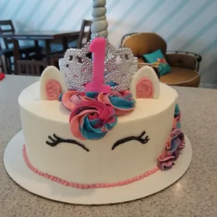 Princess Unicorn Birthday Cake