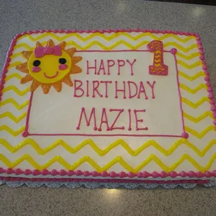 Sunshine Birthday Cake