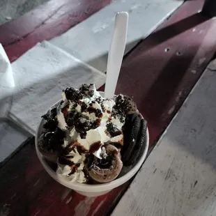 an ice cream sundae