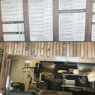 The banner menu at the checkout